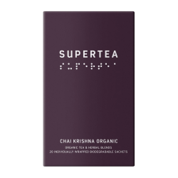 Supertea Chai Krishna Økologisk Tebreve 20 stk