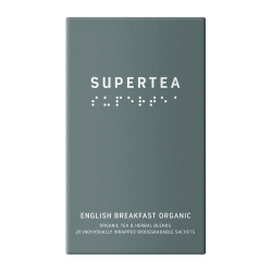 Supertea English Breakfast Økologisk Tebreve 20 stk