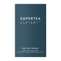 Supertea Earl Grey Økologisk Tebreve 20 stk