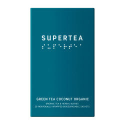 Supertea Green Tea Coconut Økologisk Tebreve 20 stk