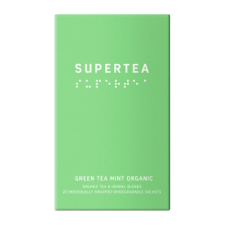 Supertea Green Tea Mint Økologisk Tebreve 20 stk