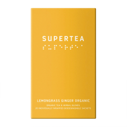 Supertea Lemongrass Ginger Økologisk Tebreve 20 stk