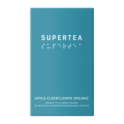 Supertea Apple Elderflower Økologisk Tebreve 20 stk