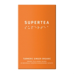 Supertea Turmeric Ginger Økologisk Tebreve 20 stk