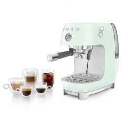 Smeg ECF03PGEU Manuel Espressomaskine Pastelgrøn