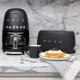 Smeg TSF01BLMEU Brødrister Mat Sort