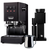 Gaggia Classic E24 Sort Espressomaskine Inkl. Timemore Bricks Kværn 01S & Motta Aurora Kande 0,35L