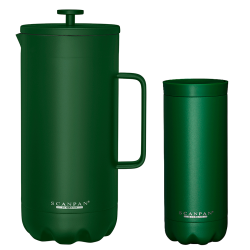 Scanpan Termo 1 L Stempelkande Forest Green & Scanpan Termokrus 0,28 L Forest Green