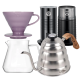 Filterbryg Sæt Inkl. Timemore Server 600ml, Hario Dripper Lilla, IKAPE Kedel, House of Barista Mælkeskummer & Kaffemølle