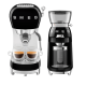 Smeg ECF02BLEU Espressomaskine Sort Inkl. Smeg CGF11BLEU Kaffekværn Sort