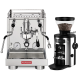 La Pavoni New Cellini Evolution LPSCVS01NO Espressomaskine Inkl. Mahlkönig X54 Espressokværn Chrome
