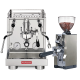 La Pavoni New Cellini Evolution LPSCVS01NO Espressomaskine Inkl. Eureka Mignon Libra 65 Chrome Espressokværn