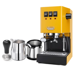 Gaggia Classic E24 Sunshine Yellow Espressomaskine Inkl. Baristaudstyr