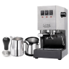 Gaggia Classic E24 Stål Espressomaskine Inkl. Baristaudstyr