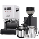 Gaggia Classic E24 Hvid Espressomaskine Inkl. Eureka Mignon Zero 55s & Baristaudstyr