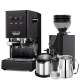 Gaggia Classic E24 Sort Espressomaskine Inkl. Eureka Mignon Zero 55s & Baristaudstyr