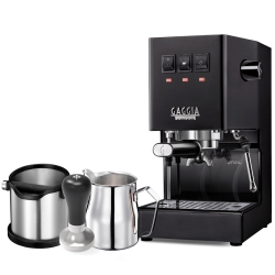 Gaggia Classic E24 Sort Espressomaskine Inkl. Baristaudstyr