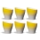 Club House Volcano Espressokop Yellow 9 cl 6 Stk