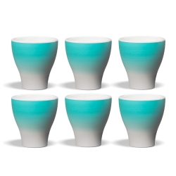 Club House Volcano Double Espressokop Light Blue 12,5 cl 6 Stk