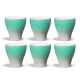 Club House Volcano Double Espressokop Aquamarine 12,5 cl 6 Stk