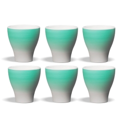 Club House Volcano Double Espressokop Aquamarine 12,5 cl 6 Stk
