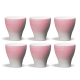 Club House Volcano Double Espressokop Pink 12,5 cl 6 Stk