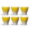 Club House Volcano Double Espressokop Yellow 12,5 cl 6 Stk