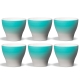 Club House Volcano Cappuccinokop Light Blue 21 cl 6 Stk