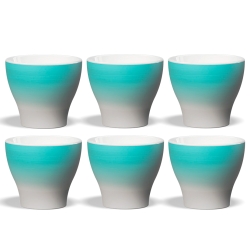 Club House Volcano Cappuccinokop Light Blue 21 cl 6 Stk