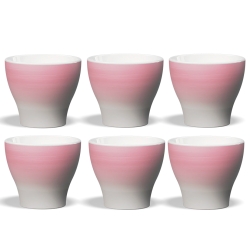 Club House Volcano Cappuccinokop Pink 21 cl 6 Stk