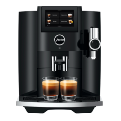 Jura S8 (EA) Piano Black Espressomaskine Inkl. Pleje, Mælkebeholder & Kaffe
