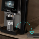 Siemens TP725EM7 EQ700 Inox Sølvmetallic Espressomaskine Inkl. Mælkekande Glas, Rengøringsprodukter & 2kg Rigtig Kaffe