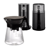 Hario V60-02 Drip-In Server 0,7 L Inkl. House Of Barista Elektrisk Kaffemølle & Mælkeskummer