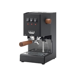 Wiedemann Vivid Double Spout Portafilter og Drejeknap i Valnød til Gaggia Classic