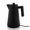 Alessi Plissé Elkedel 1,7 L Sort