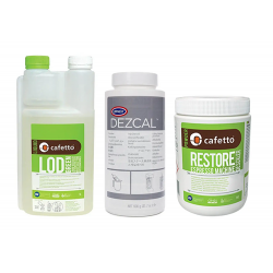 Plejeprodukter til kaffemaskiner