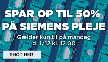 SPAR 50% PÅ UDVALGTE SIEMENS PLEJEPRODUKTER