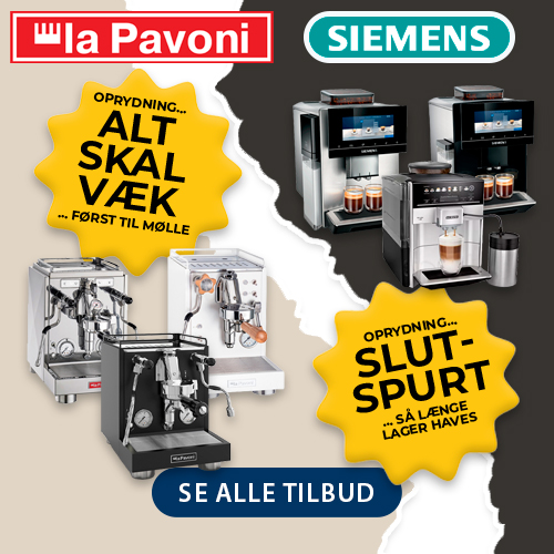 Alt skal v&aelig;k! F&oslash;rst til m&oslash;lle p&aring; Siemens & La Pavoni!