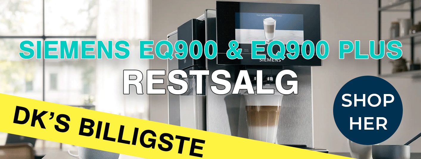Vi har t&oslash;mt Siemens lager for EQ900 og EQ900 Plus topmodeller - nu kan du f&aring; fingrene i dem til en helt vanvittig pris!  Tilbuddene g&aelig;lder kun s&aring; l&aelig;nge lager haves, s&aring; tag et kig nu inden det er for sent.