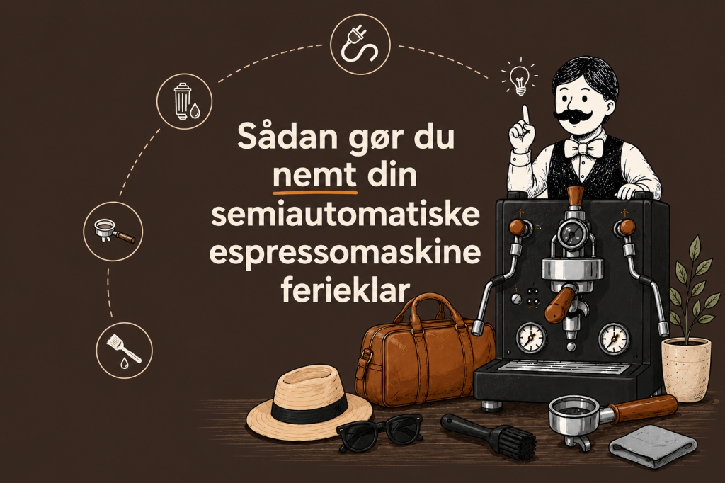 G&oslash;r din semiautomatiske espressomaskine ferieklar